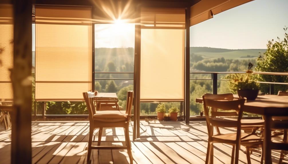advantages of terrace roller blinds
