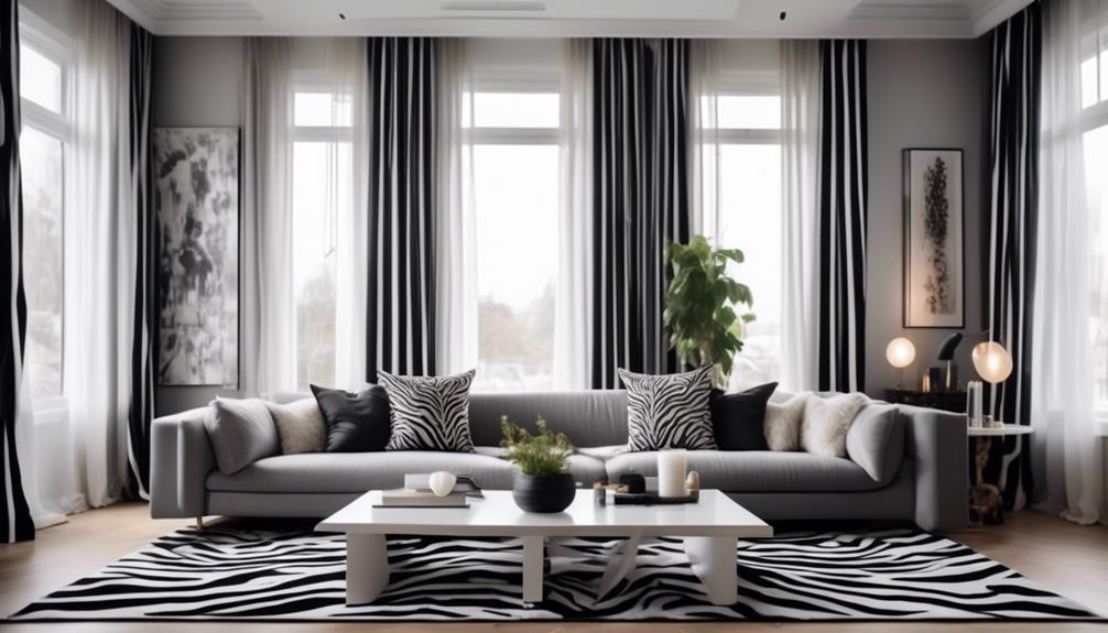 Zebra zavese za dnevnu sobu